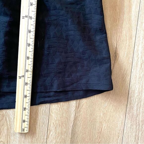 Madewell Womens Black Silk Scallop Back Novella Mini Dress Size Small - Picture 6 of 9